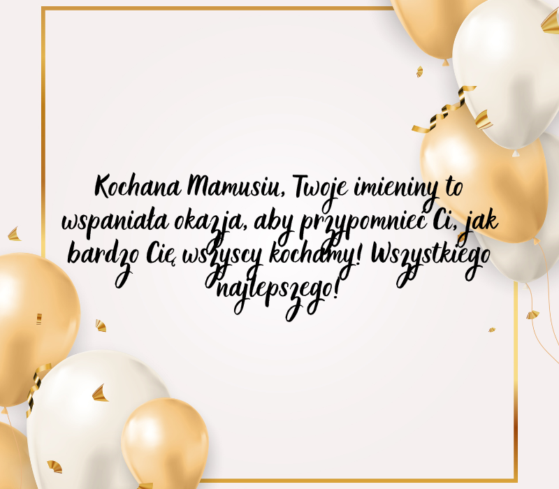 Życzenia imieninowe dla mamy lub taty
