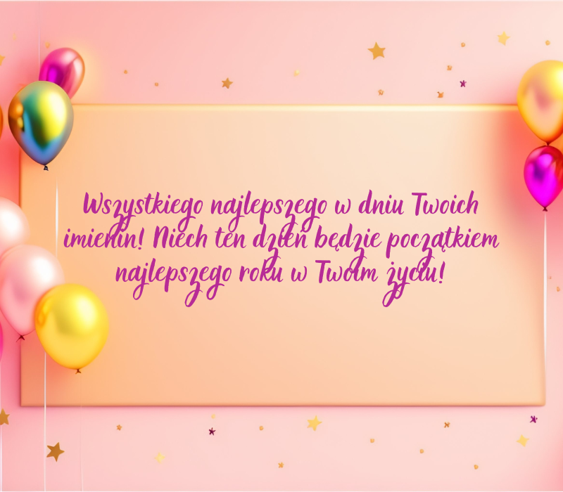 Życzenia imieninowe na media społecznościowe
