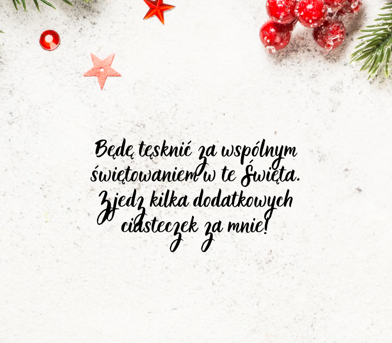 Życzenia Świąteczne dla przyjaciela lub przyjaciółki
