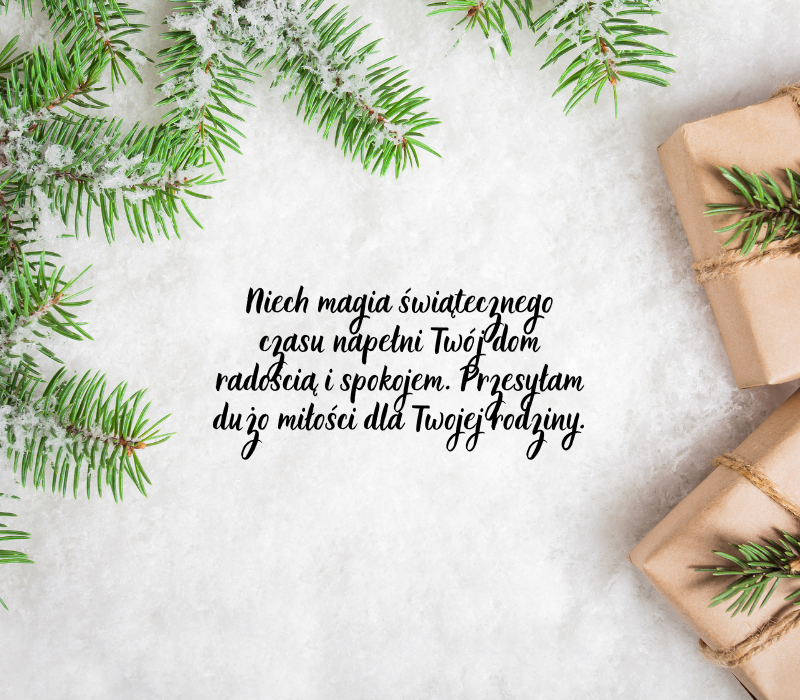 Wzruszające Życzenia Bożonarodzeniowe w trudnych czasach