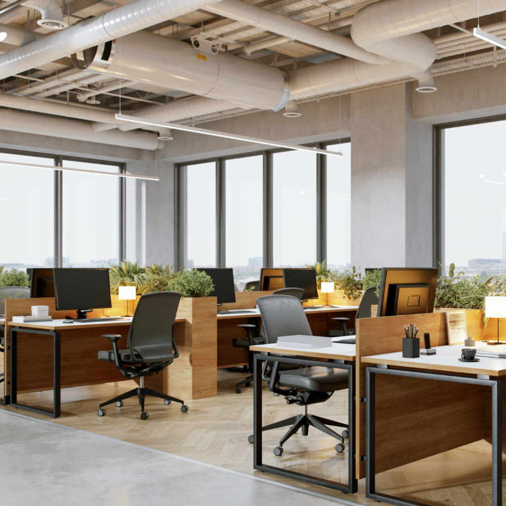 Stałe biurka na wynajem w coworkingu w Łodzi
